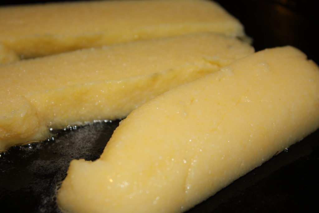 frying cornmeal mush