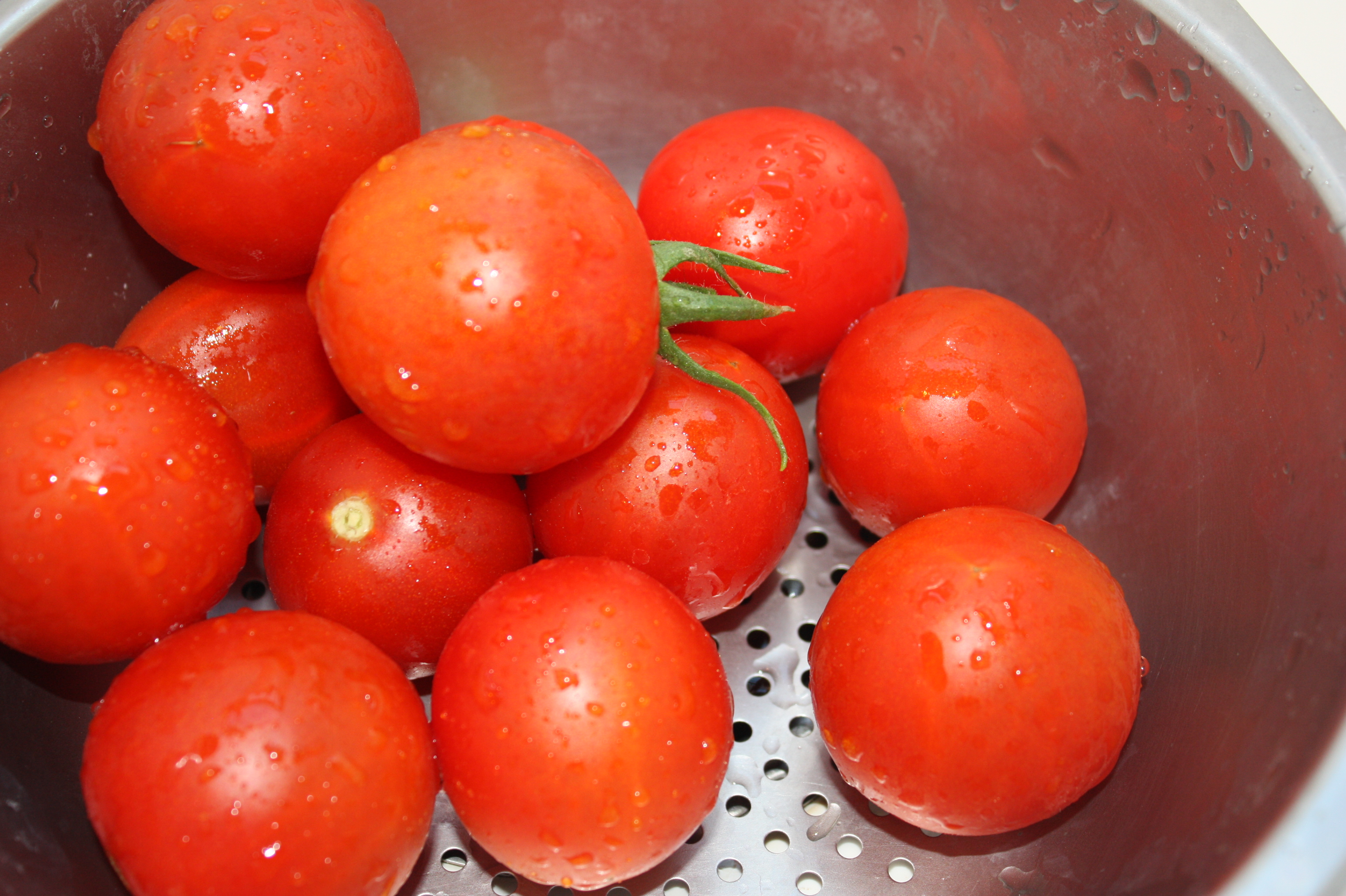 tomatoes in collander