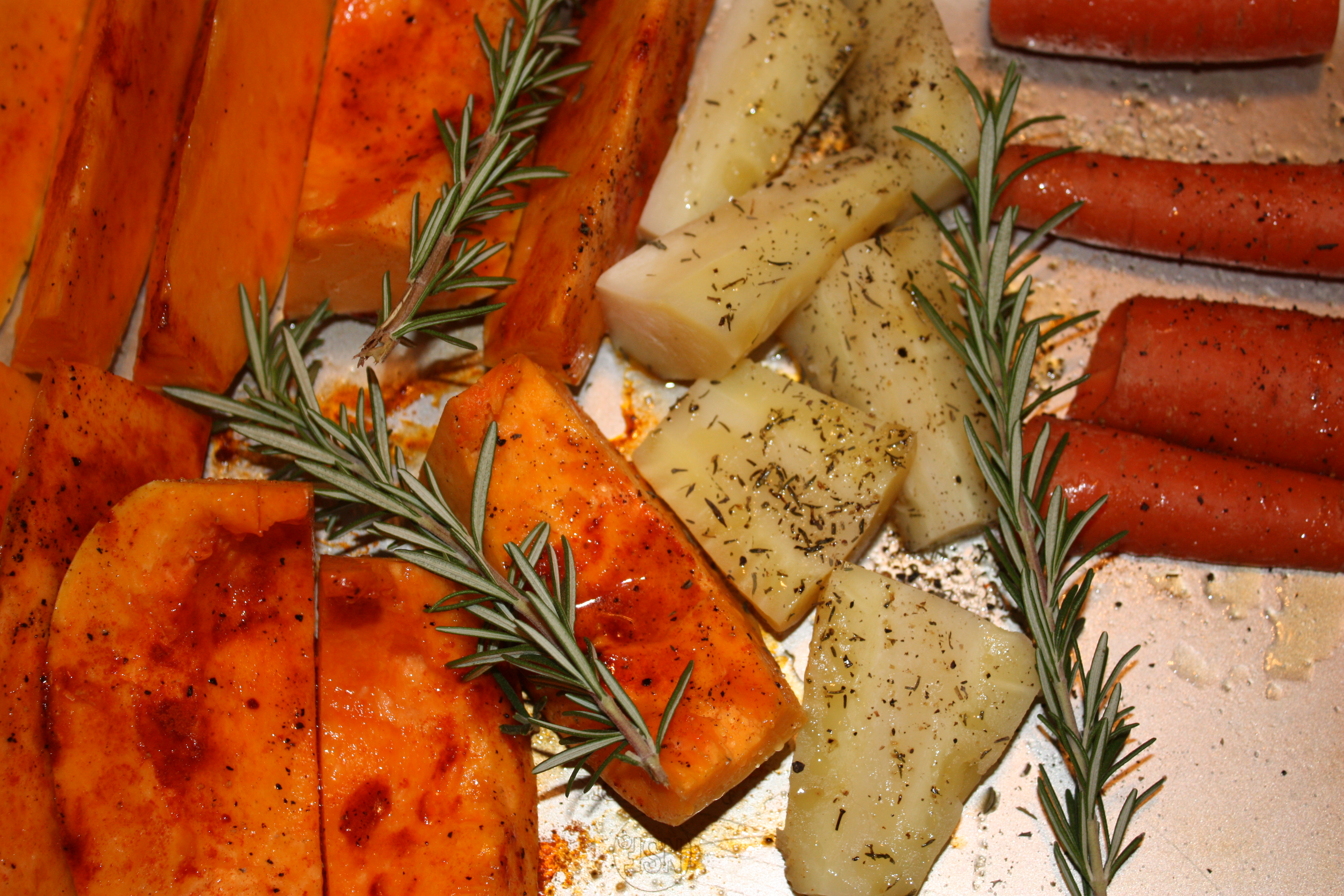 Roast Potatoes, Parsnips and Butternut Squash