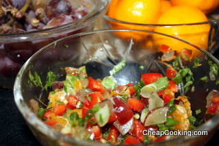 grape and mandarin orange salsa