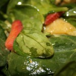 spinach salad with orange dressing