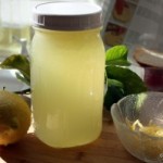 lemon juice and simple syrup