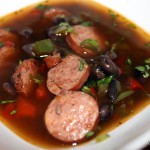 quick sausage and black bean soup