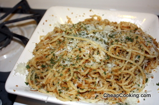 pasta with breadcrumbs