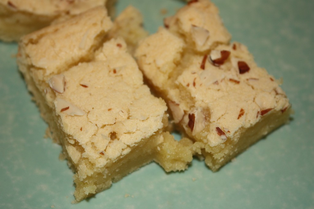 chewy almond squares