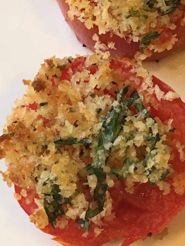 roast tomato with bread crumbs