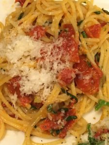 pasta with baked cherry tomatoes