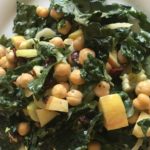 sweet salty crunchy kale salad