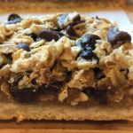 gooey oat bars with dried cherries