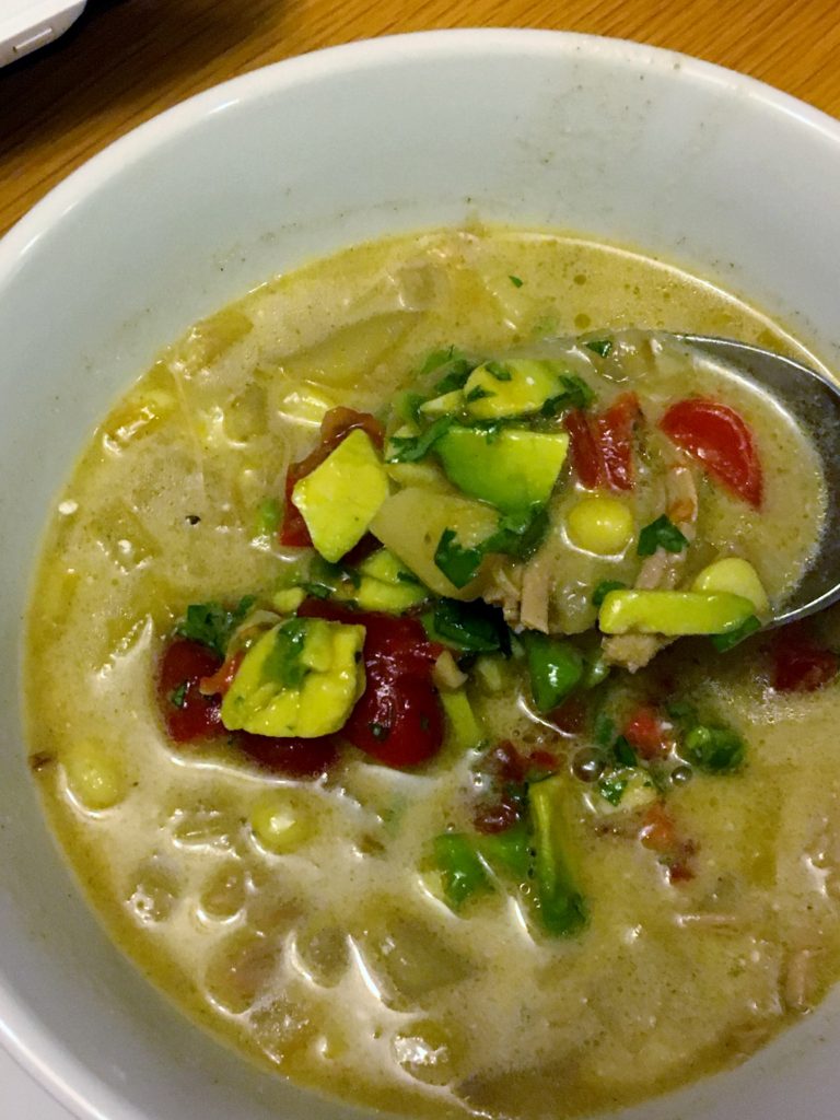 turkey, corn and potato chowder