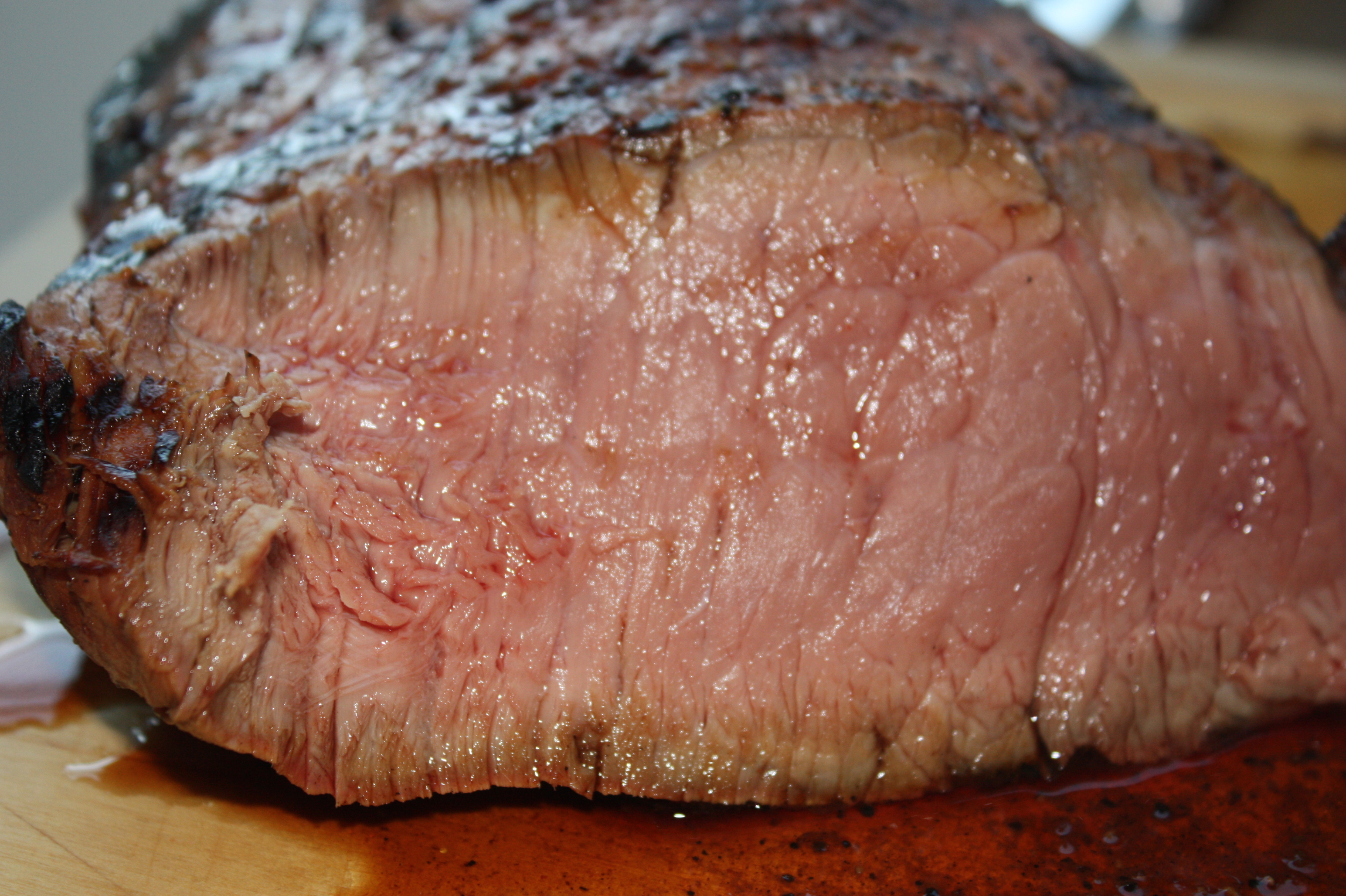 Bourbon marinated London Broil